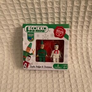 Blokko Holiday Collection Elf and Snowman Set
